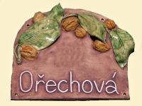 Ořechová cedule